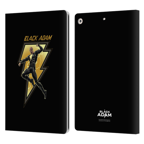 Black Adam Graphics Black Adam 2 Leather Book Wallet Case Cover For Apple iPad 10.2 2019/2020/2021