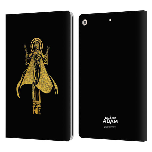 Black Adam Graphics Doctor Fate Leather Book Wallet Case Cover For Apple iPad 10.2 2019/2020/2021