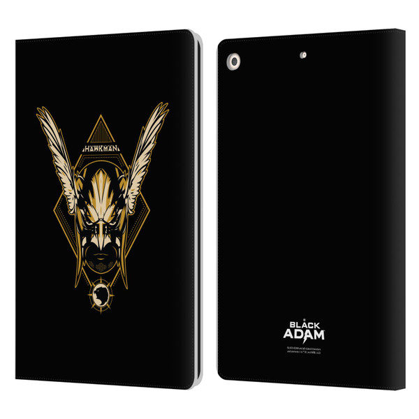 Black Adam Graphics Hawkman Leather Book Wallet Case Cover For Apple iPad 10.2 2019/2020/2021
