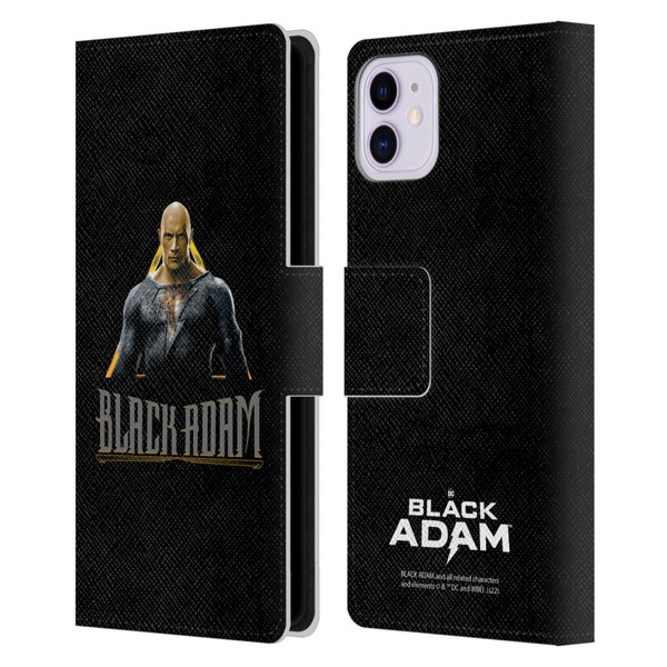 Black Adam Graphics Black Adam Leather Book Wallet Case Cover For Apple iPhone 11