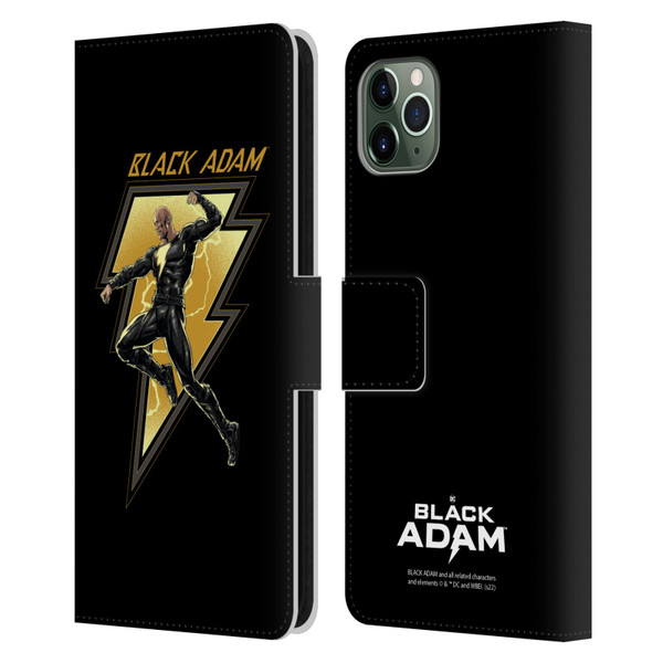 Black Adam Graphics Black Adam 2 Leather Book Wallet Case Cover For Apple iPhone 11 Pro Max