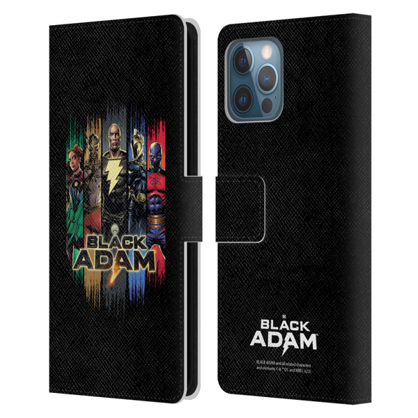 Black Adam Graphics Group Leather Book Wallet Case Cover For Apple iPhone 12 Pro Max
