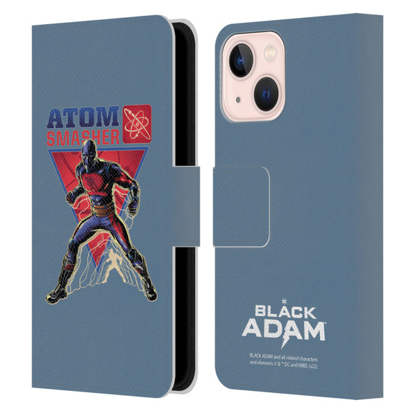 Black Adam Graphics Atom Smasher Leather Book Wallet Case Cover For Apple iPhone 13 Mini