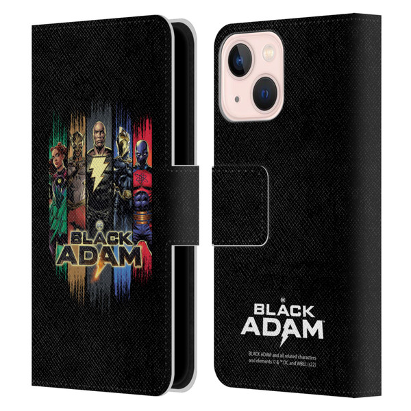 Black Adam Graphics Group Leather Book Wallet Case Cover For Apple iPhone 13 Mini