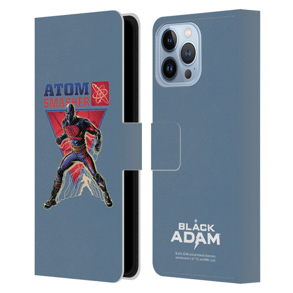 Black Adam Graphics Atom Smasher Leather Book Wallet Case Cover For Apple iPhone 13 Pro Max