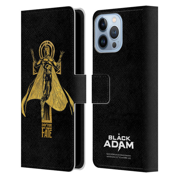 Black Adam Graphics Doctor Fate Leather Book Wallet Case Cover For Apple iPhone 13 Pro Max