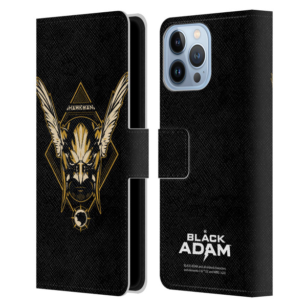 Black Adam Graphics Hawkman Leather Book Wallet Case Cover For Apple iPhone 13 Pro Max
