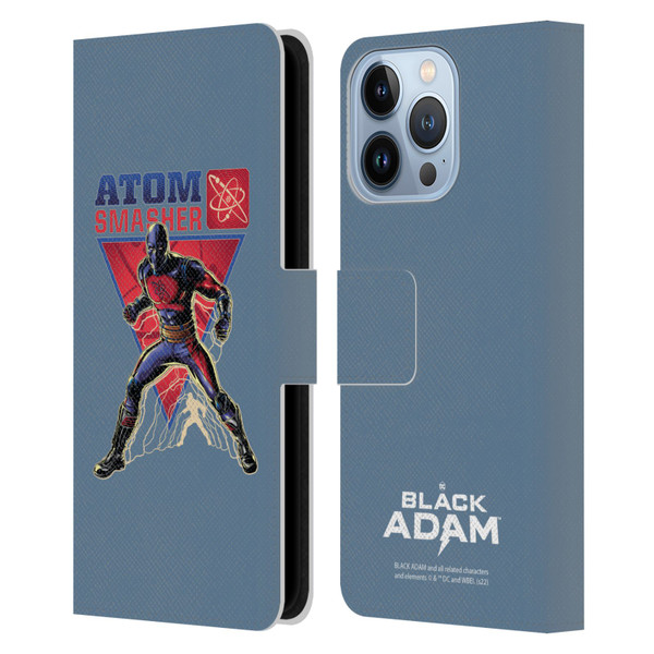 Black Adam Graphics Atom Smasher Leather Book Wallet Case Cover For Apple iPhone 13 Pro