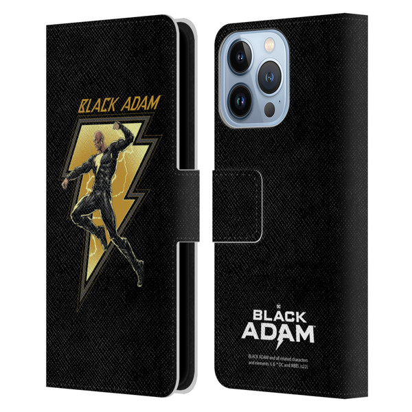 Black Adam Graphics Black Adam 2 Leather Book Wallet Case Cover For Apple iPhone 13 Pro