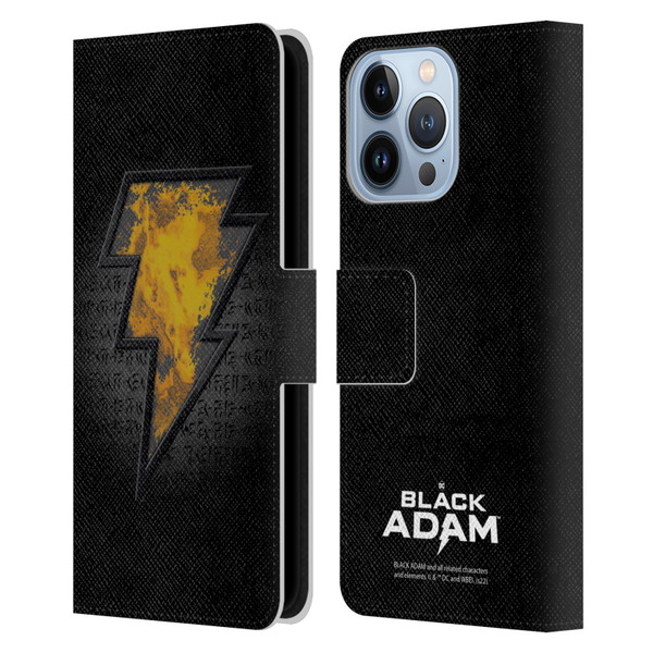 Black Adam Graphics Icon Leather Book Wallet Case Cover For Apple iPhone 13 Pro