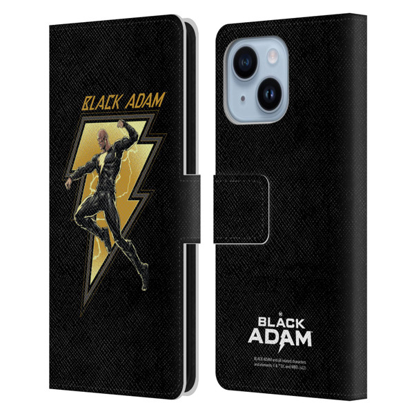 Black Adam Graphics Black Adam 2 Leather Book Wallet Case Cover For Apple iPhone 14 Plus