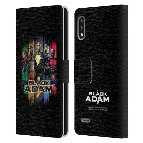 Black Adam Graphics Group Leather Book Wallet Case Cover For LG K22