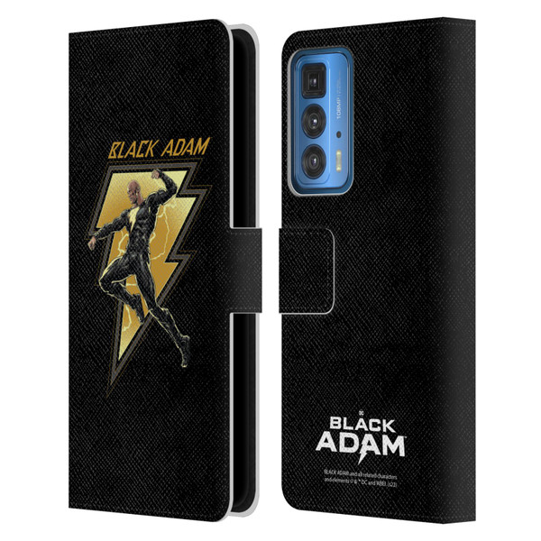 Black Adam Graphics Black Adam 2 Leather Book Wallet Case Cover For Motorola Edge 20 Pro