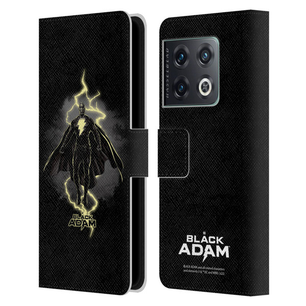 Black Adam Graphics Lightning Leather Book Wallet Case Cover For OnePlus 10 Pro