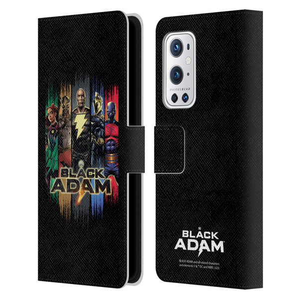 Black Adam Graphics Group Leather Book Wallet Case Cover For OnePlus 9 Pro