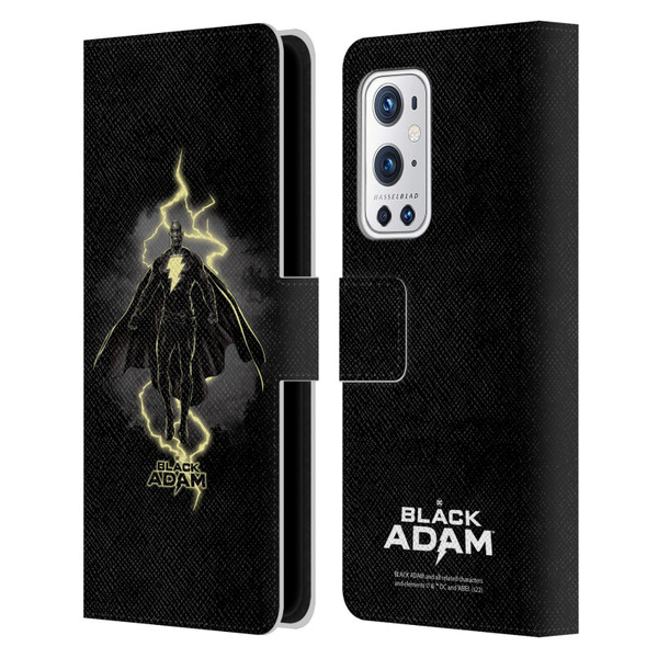 Black Adam Graphics Lightning Leather Book Wallet Case Cover For OnePlus 9 Pro