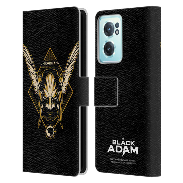 Black Adam Graphics Hawkman Leather Book Wallet Case Cover For OnePlus Nord CE 2 5G