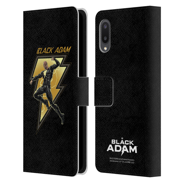 Black Adam Graphics Black Adam 2 Leather Book Wallet Case Cover For Samsung Galaxy A02/M02 (2021)