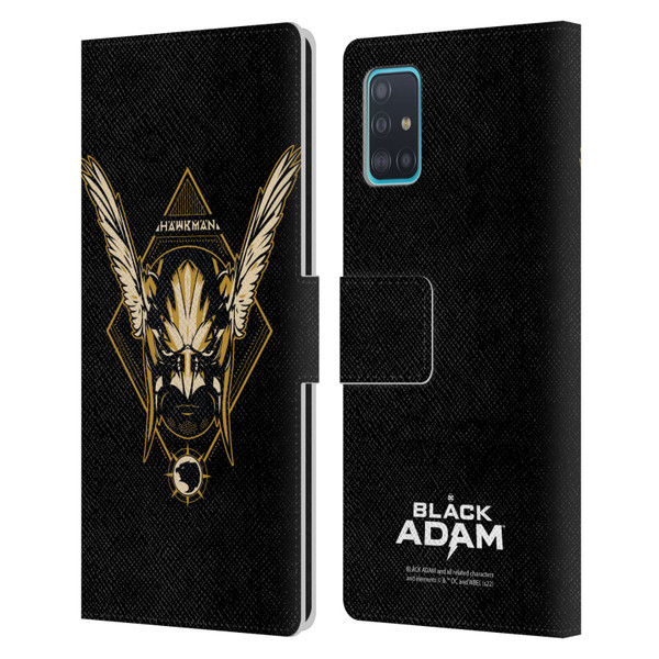 Black Adam Graphics Hawkman Leather Book Wallet Case Cover For Samsung Galaxy A51 (2019)