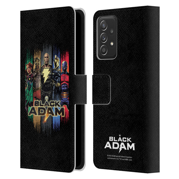 Black Adam Graphics Group Leather Book Wallet Case Cover For Samsung Galaxy A52 / A52s / 5G (2021)