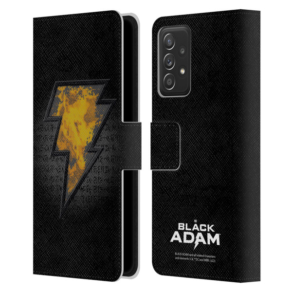Black Adam Graphics Icon Leather Book Wallet Case Cover For Samsung Galaxy A52 / A52s / 5G (2021)