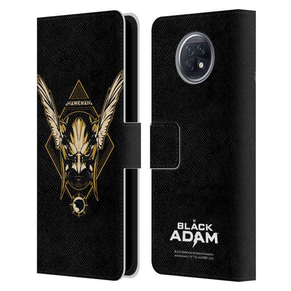 Black Adam Graphics Hawkman Leather Book Wallet Case Cover For Xiaomi Redmi Note 9T 5G