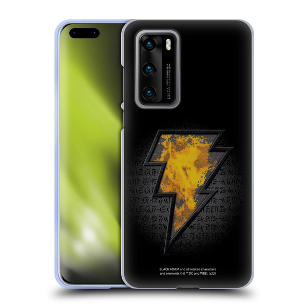 Black Adam Graphics Icon Soft Gel Case for Huawei P40 5G
