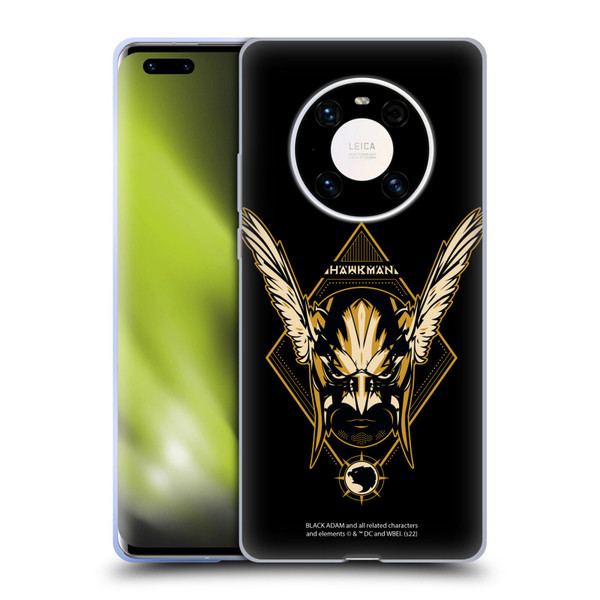 Black Adam Graphics Hawkman Soft Gel Case for Huawei Mate 40 Pro 5G