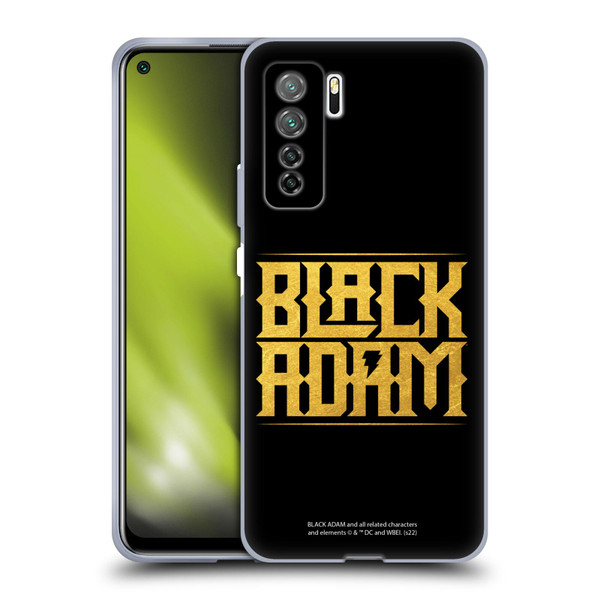 Black Adam Graphics Logotype Soft Gel Case for Huawei Nova 7 SE/P40 Lite 5G