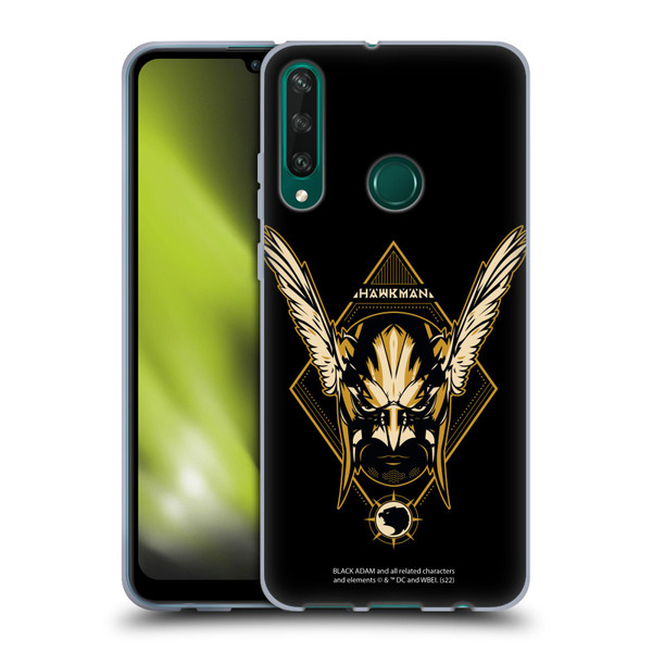 Black Adam Graphics Hawkman Soft Gel Case for Huawei Y6p