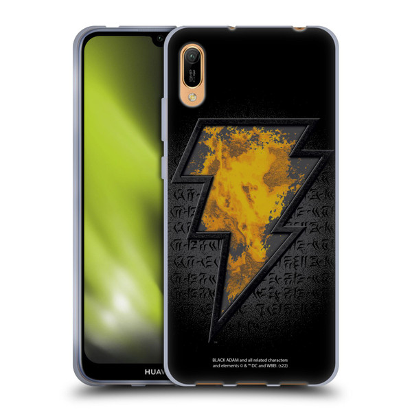 Black Adam Graphics Icon Soft Gel Case for Huawei Y6 Pro (2019)