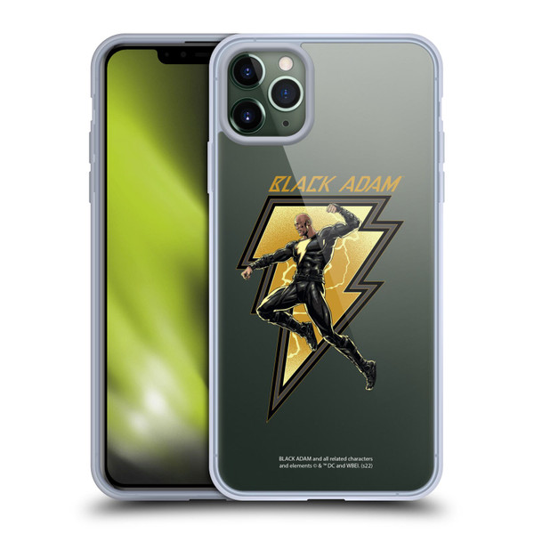 Black Adam Graphics Black Adam 2 Soft Gel Case for Apple iPhone 11 Pro Max