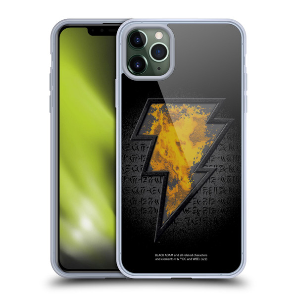 Black Adam Graphics Icon Soft Gel Case for Apple iPhone 11 Pro Max