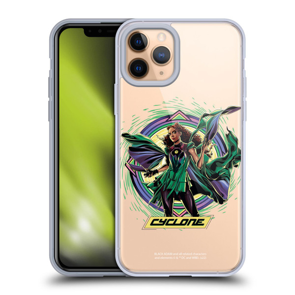Black Adam Graphics Cyclone Soft Gel Case for Apple iPhone 11 Pro
