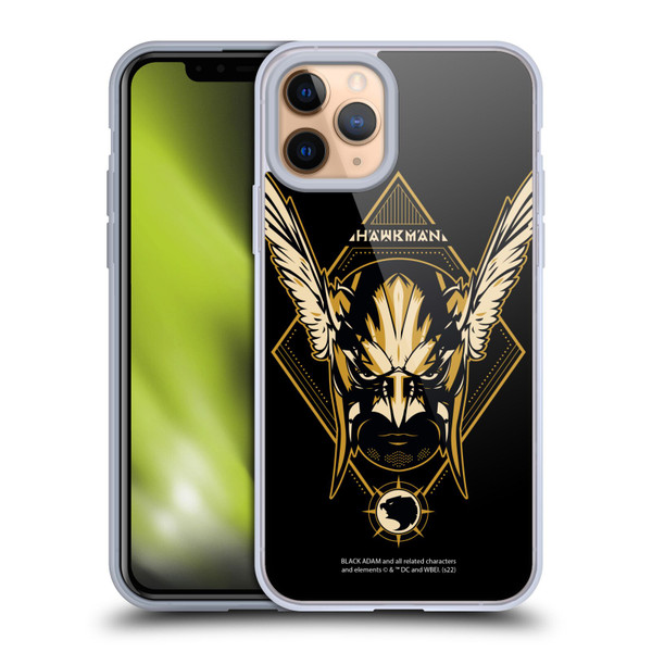 Black Adam Graphics Hawkman Soft Gel Case for Apple iPhone 11 Pro