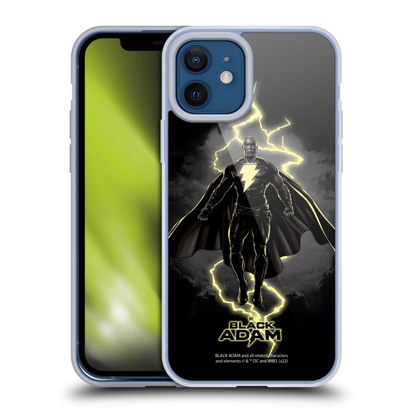 Black Adam Graphics Lightning Soft Gel Case for Apple iPhone 12 / iPhone 12 Pro