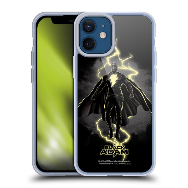 Black Adam Graphics Lightning Soft Gel Case for Apple iPhone 12 Mini