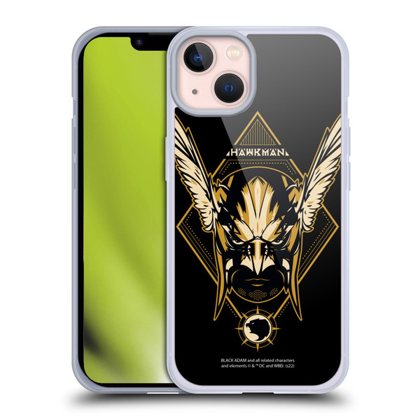 Black Adam Graphics Hawkman Soft Gel Case for Apple iPhone 13