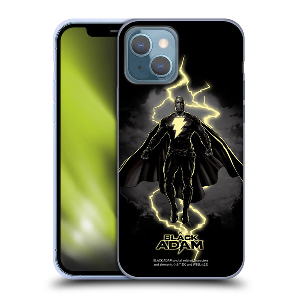 Black Adam Graphics Lightning Soft Gel Case for Apple iPhone 13