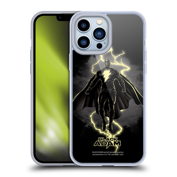 Black Adam Graphics Lightning Soft Gel Case for Apple iPhone 13 Pro Max