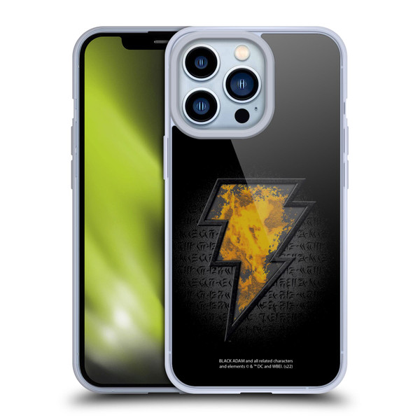 Black Adam Graphics Icon Soft Gel Case for Apple iPhone 13 Pro