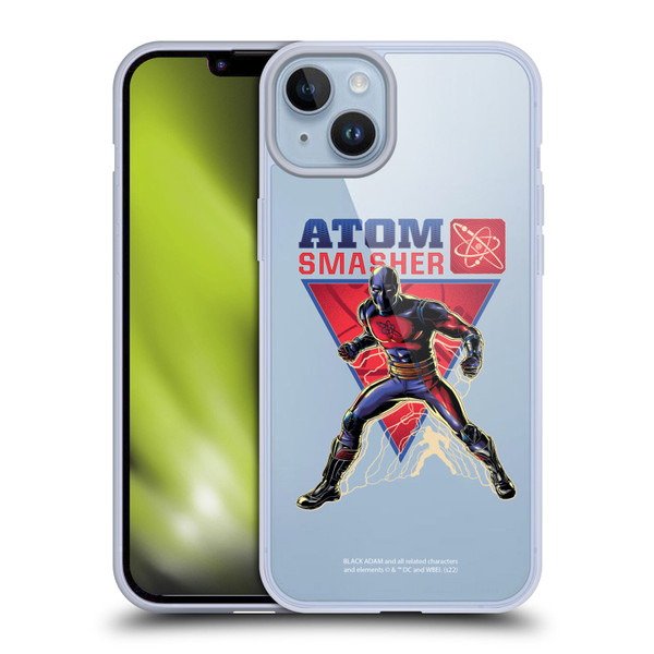 Black Adam Graphics Atom Smasher Soft Gel Case for Apple iPhone 14 Plus