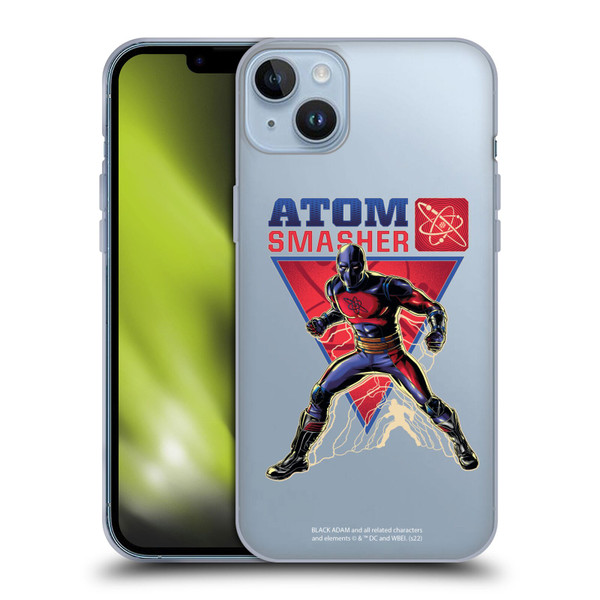 Black Adam Graphics Atom Smasher Soft Gel Case for Apple iPhone 14 Plus