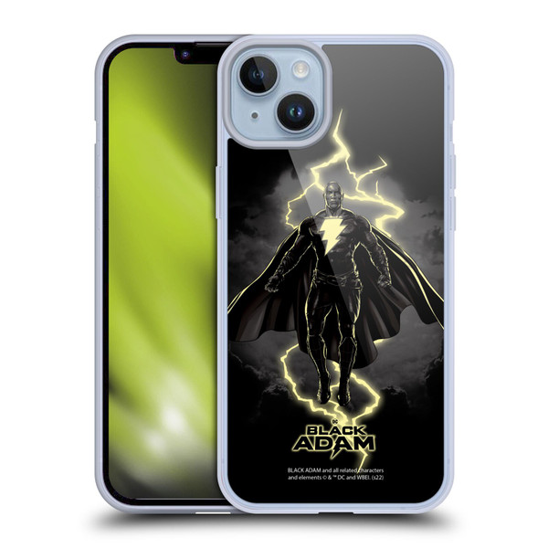 Black Adam Graphics Lightning Soft Gel Case for Apple iPhone 14 Plus