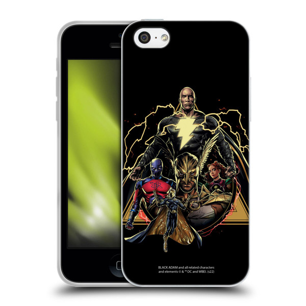 Black Adam Graphics Group Soft Gel Case for Apple iPhone 5c