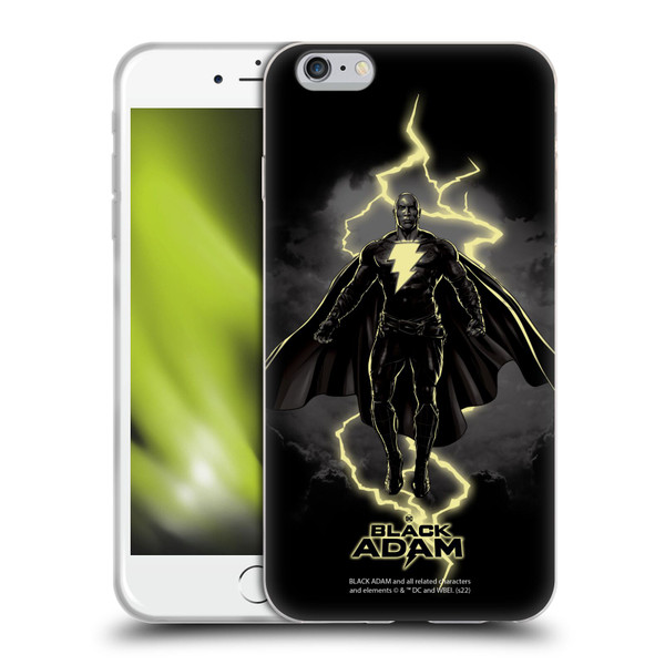 Black Adam Graphics Lightning Soft Gel Case for Apple iPhone 6 Plus / iPhone 6s Plus