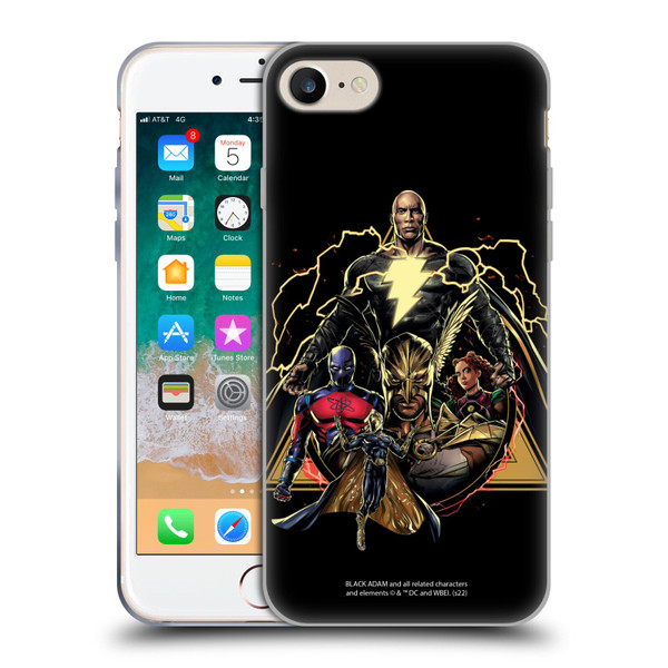 Black Adam Graphics Group Soft Gel Case for Apple iPhone 7 / 8 / SE 2020 & 2022