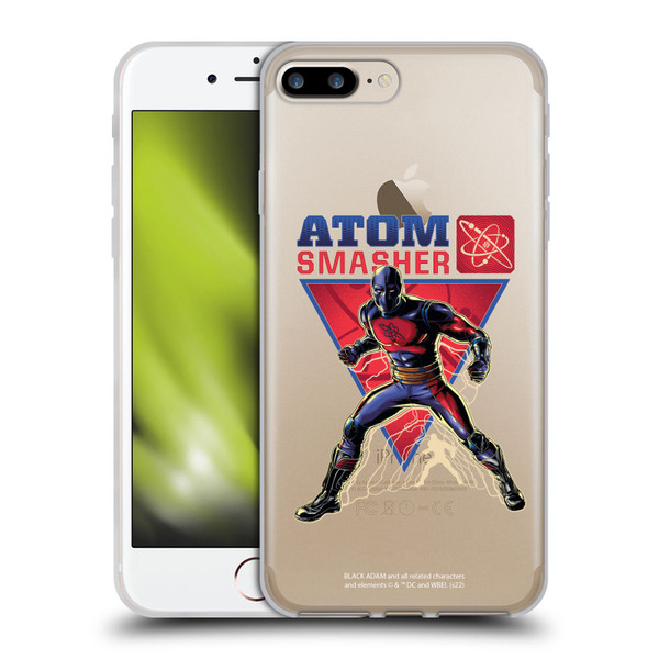 Black Adam Graphics Atom Smasher Soft Gel Case for Apple iPhone 7 Plus / iPhone 8 Plus