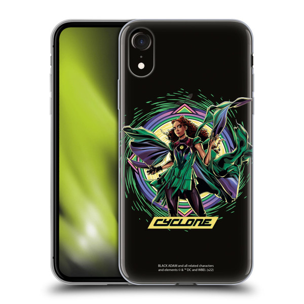 Black Adam Graphics Cyclone Soft Gel Case for Apple iPhone XR