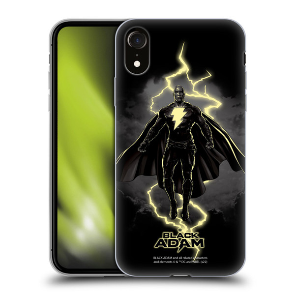 Black Adam Graphics Lightning Soft Gel Case for Apple iPhone XR